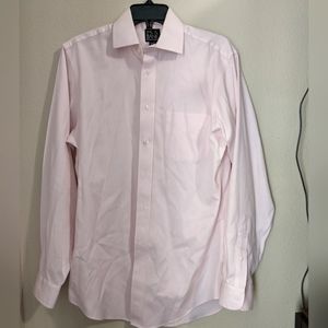 Jos. A Bank Traveler's Collection Pink Dress Shirt